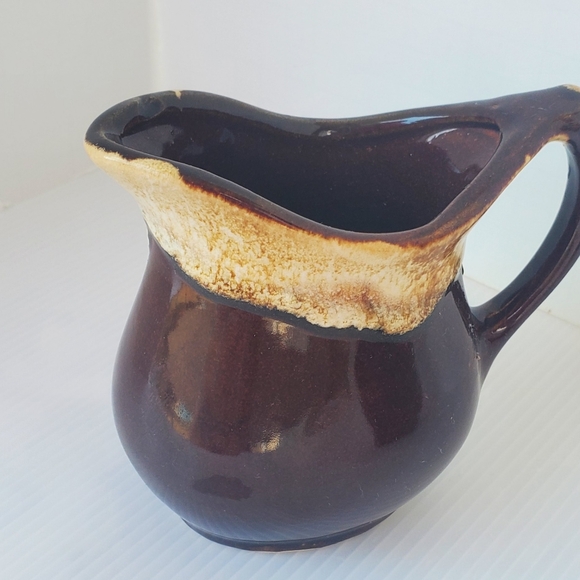 Vtg Roseville Robinson Ransbottom Pottery RRP Brown Drip Glaze Crock Set Pitcher - Picture 3 of 12